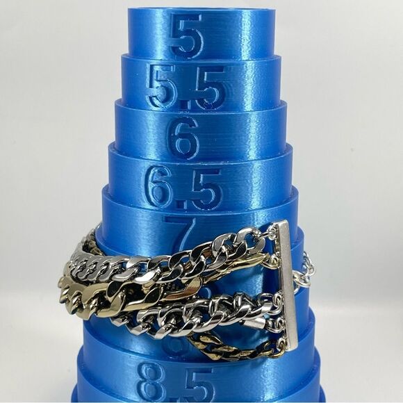 Jenny Bird Austin Cuff Bracelet Multi Layer Chain Gold Silver Tone Trendy - Picture 5 of 7